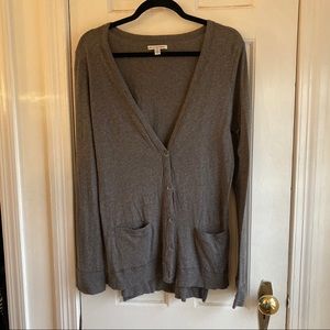 American Eagle Grey Button Down Cardigan